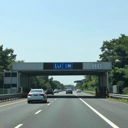 在并入高速公路前，记得给已经在高速上的车辆让行。