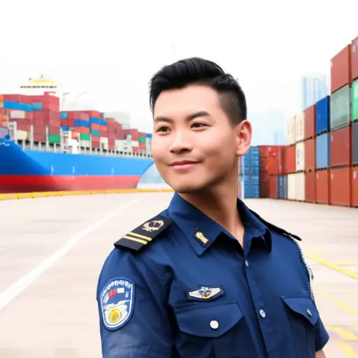 我的朋友是海港的海关官员。