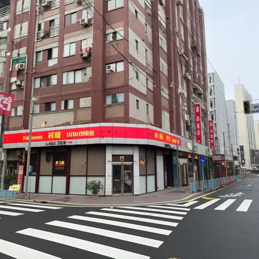 街角有一家小商店。