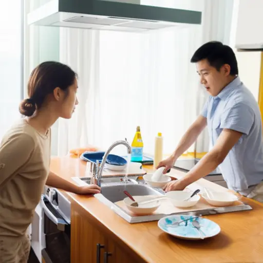 你能在晚饭后帮我洗碗吗？