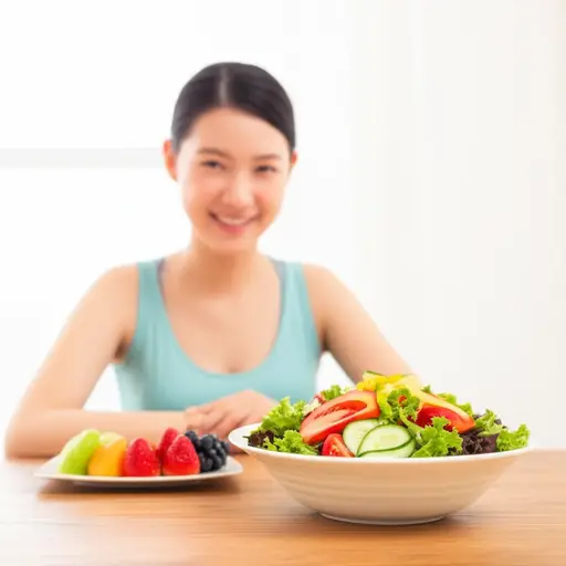 我的朋友是素食者，所以她只吃蔬菜和水果。