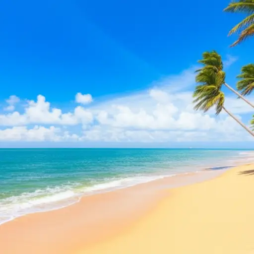 这里的天气非常棒，而且在我看来，我们拥有世界上最美丽的海滩。