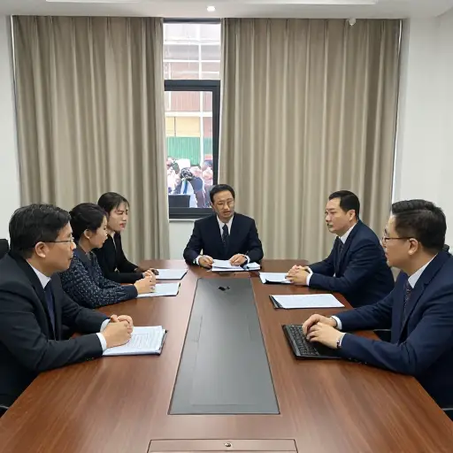 谈判在幕后进行，以避免公众注意。