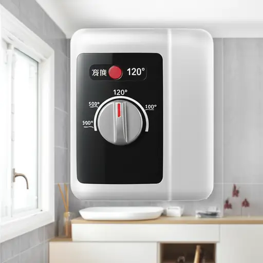 把热水器调低到120度以节省能源。