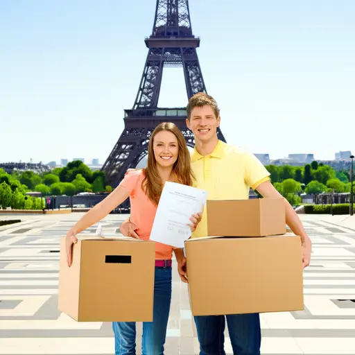 他们在巴黎找到新工作后，决定搬到那里。