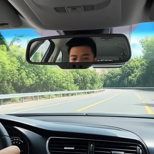 汽车的后视镜很重要。