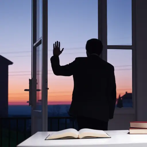 我保证回来后会继续学习。