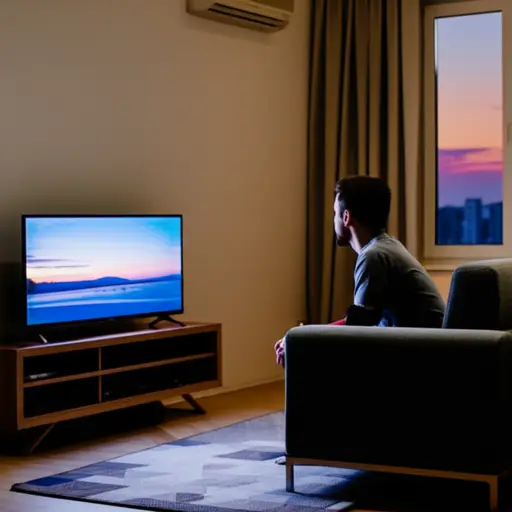 一天中最好的部分是晚上，因为我可以看电视。