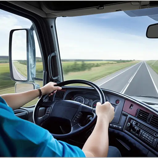 那位卡车司机从很远的地方开车过来。