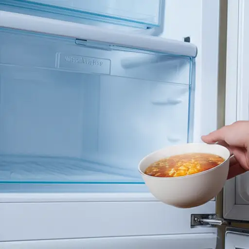 请不要把热食物直接放进冷冻柜。