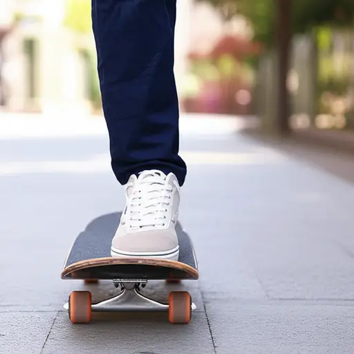 小心！别踩到我的滑板。