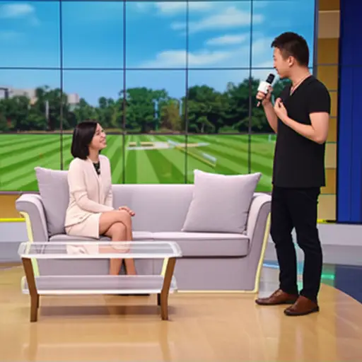 她被邀请上一个著名的访谈节目。