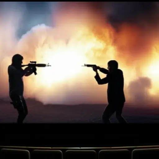 电影中有很多爆炸、谋杀和动作场面。