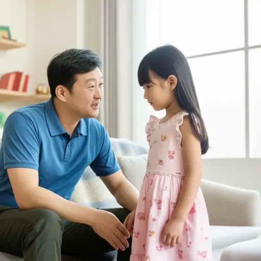 “爸爸。” “嗯，你想要什么，亲爱的？”