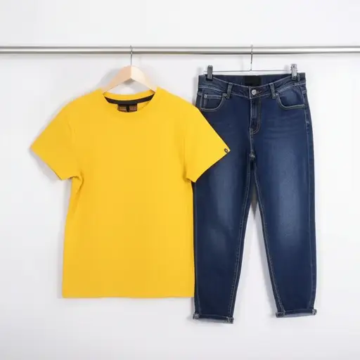 那件上衣和这些裤子不搭配。