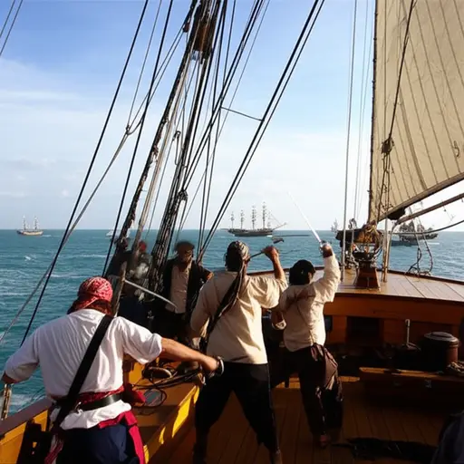 在17世纪，海盗是大西洋贸易路线的主要威胁。