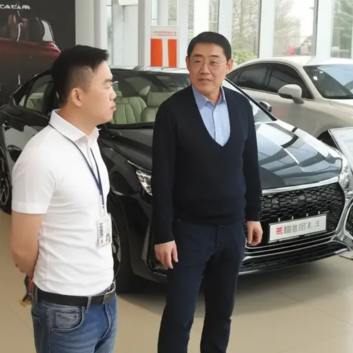 我爸爸想买那款最新的汽车型号。