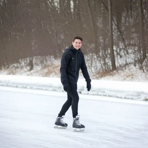 滑冰是一项有趣的运动。