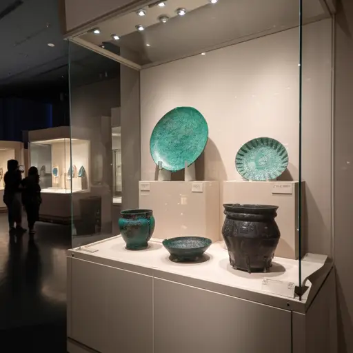 博物馆的新展览展示了古代文物。