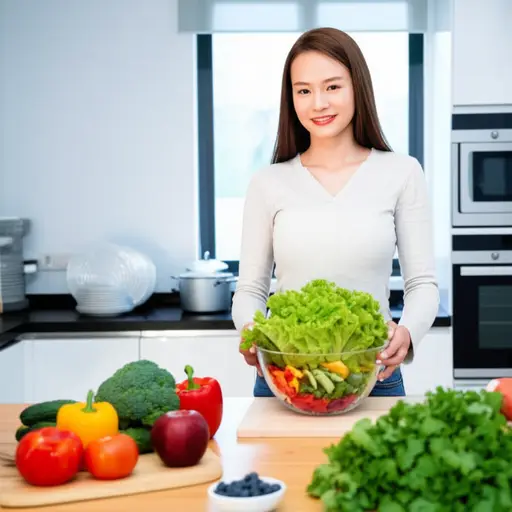 她去年成为了素食者。