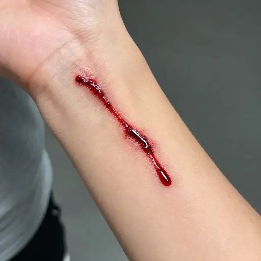 你的手臂在流血。
