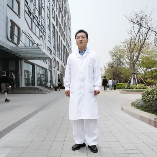 我爸爸在当地的医院工作。