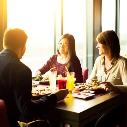 我们和一位老朋友共进午餐。实际上，我们花了一整天叙旧。