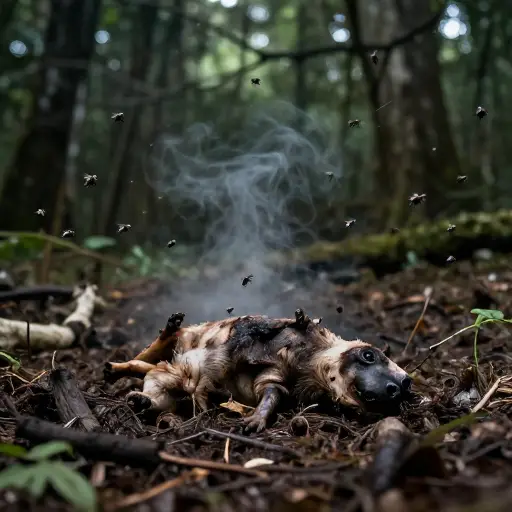 空气中弥漫着腐烂肉体的气味。