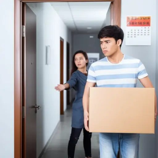 我的房东要求我在月底前搬出去。