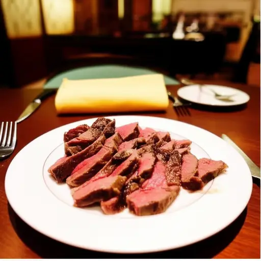 我们晚餐吃了烤牛肉。