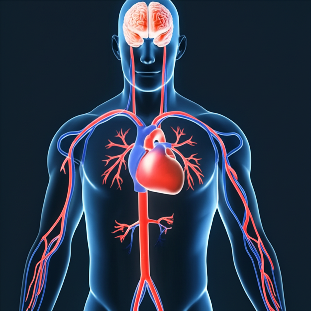 心脏把富氧血液送到全身。