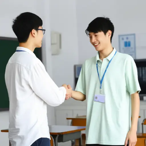 他很快和一位新同学成了朋友。