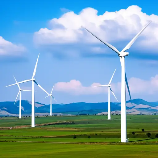 风能是一种清洁的能源。