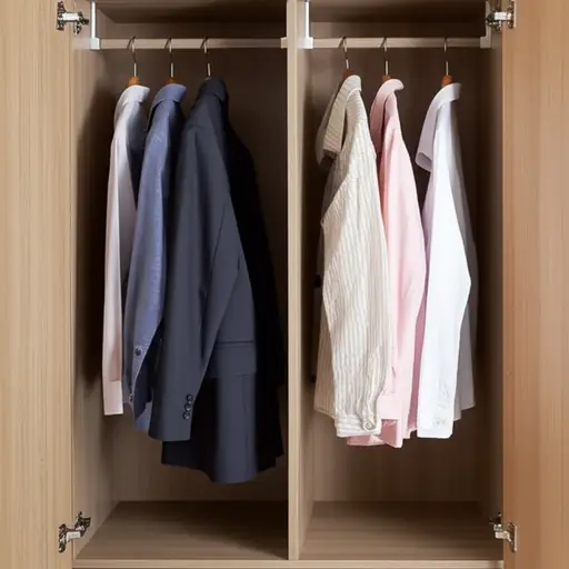 你可以把你的外套挂在衣柜里。