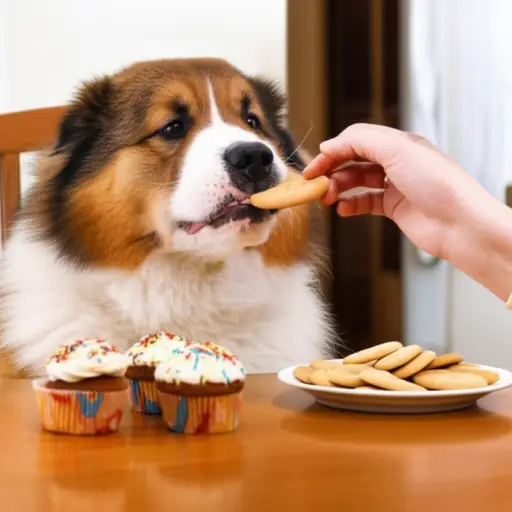 如果你用蛋糕和饼干喂你的狗，难怪它这么胖。