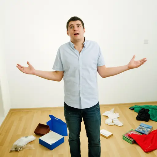 他完全不知道把钥匙丢在哪里了。