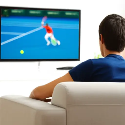 我哥哥喜欢看网球比赛。