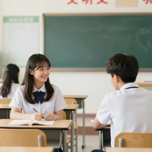 这是安娜，她是我的同学。