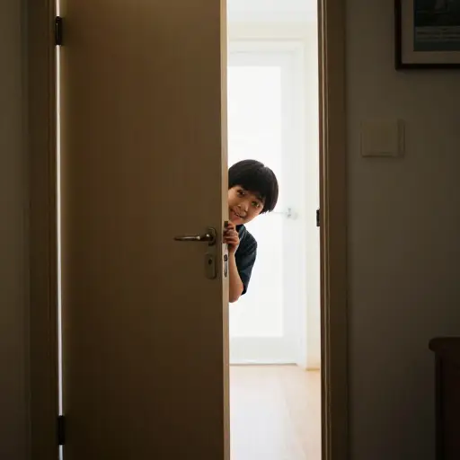 如果我觉得无聊，我会溜出房间。