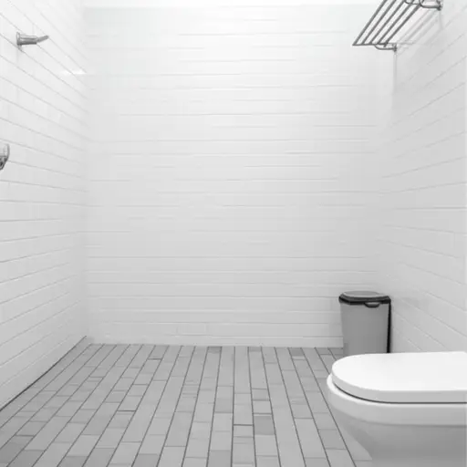 浴室里有一个小垃圾桶。