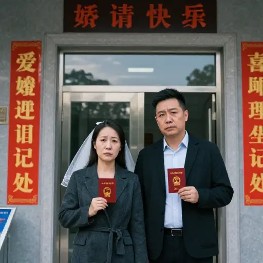 在六年的婚姻之后，他们悲伤地分开了。