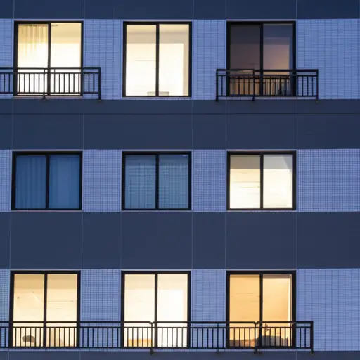 我的公寓在二楼，你的在三楼，所以我在你的下面。