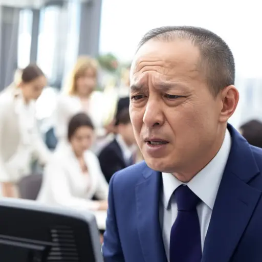 他对前同事的强烈怨恨在他说的每句话中都显而易见。