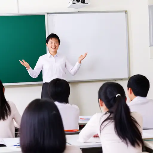 我们的老师很风趣，总能把大家逗乐。