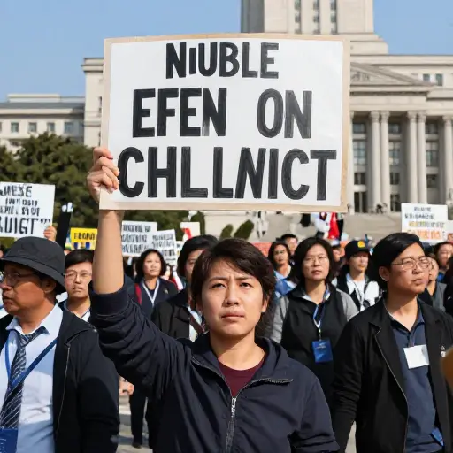 抗议者开始在广场聚集，要求政治改革。