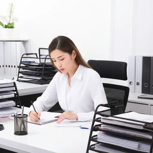 她负责办公室的高效运营。