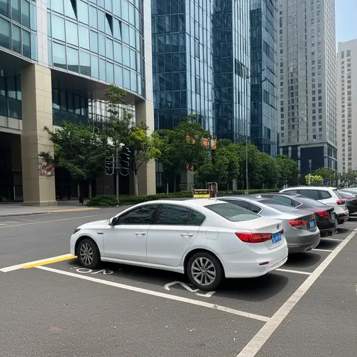 我在办公室附近找到了一个停车位。