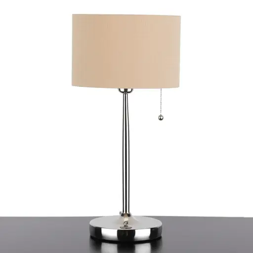 确保台灯的底座平稳地放在桌子上。