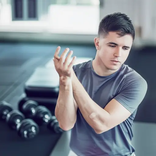 我的手臂在锻炼后有点疼。