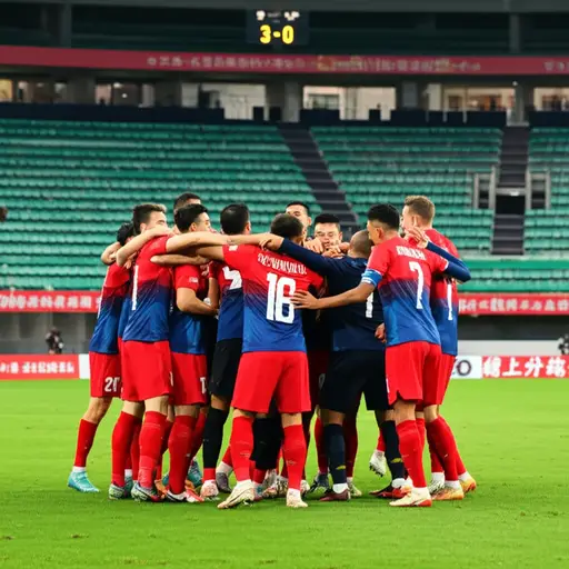 他们球队的进攻在上半场进了三个球。